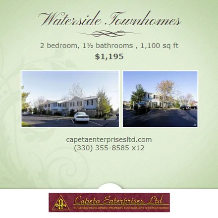 Rent this 2 bed townhouse on 386 waterside ave nw