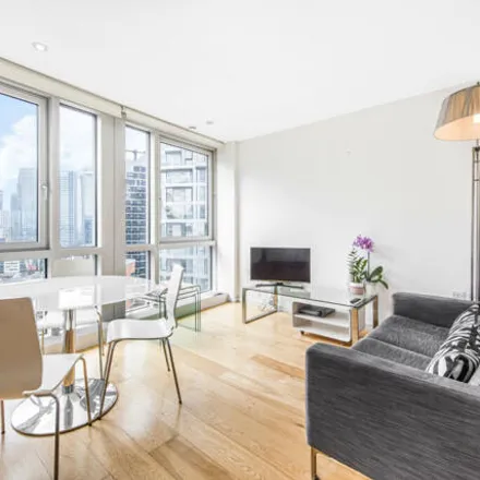 Rent this studio apartment on Charrington Tower in 11 Biscayne Avenue, London