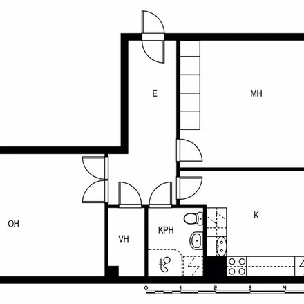 Rent this 2 bed apartment on Kivimiehenkatu in 11190 Riihimäki, Finland