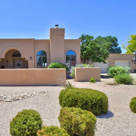 Buy this 3 bed house on 1345 Wagon Train Drive Southeast in Four Hills (HOA), Albuquerque