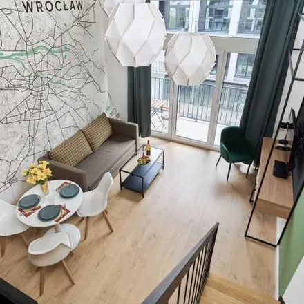 Rent this 1 bed apartment on Władysława Zarembowicza 33F in 54-530 Wrocław, Poland