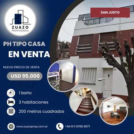 Buy this 3 bed apartment on Hospital Simplemente Evita in José Equiza, Partido de La Matanza