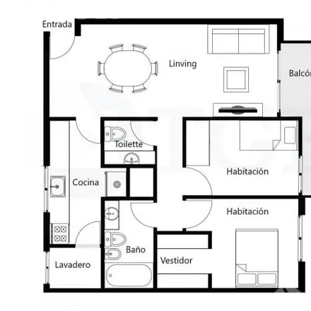 Buy this 2 bed apartment on Bomberos Voluntarios de Dominico-Wilde in Coronel Brandsen 4845, Villa Barilari