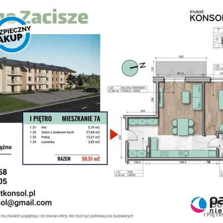 Buy this 2 bed apartment on Kaszubska 1 in 83-332 Dzierżążno, Poland