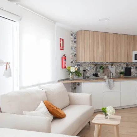 Rent this studio apartment on Calle Pobla de Segur in 28033 Madrid, Spain