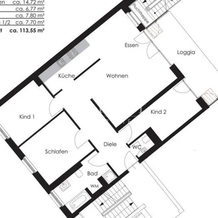 Rent this 4 bed apartment on List in Liststraße 25, 70180 Stuttgart