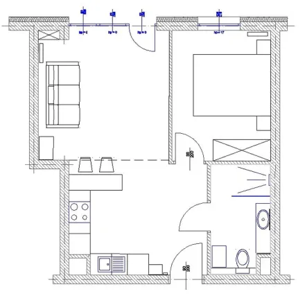 Rent this 2 bed apartment on Johna Baildona 2 in 40-115 Katowice, Poland