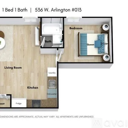 Rent this studio apartment on 536 W Arlington Pl