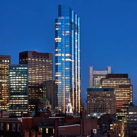 Rent this 1 bed condo on Millenium Tower in 1 Franklin Street, Boston