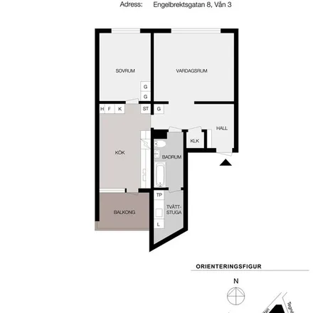 Rent this 2 bed apartment on Engelbrektsgatan in 506 38 Borås, Sweden
