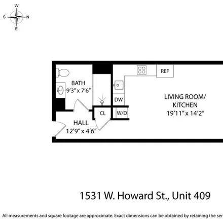 Image 9 - Elevation Lofts, 1531 West Howard Street, Chicago, IL 60626, USA - Condo for rent