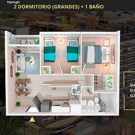 Buy this 123 bed apartment on Mapocho 3954 in 850 0000 Quinta Normal, Chile