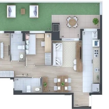 Buy this 2 bed apartment on Rua Jovino do Rosário 1095 in Boa Vista, Curitiba - PR