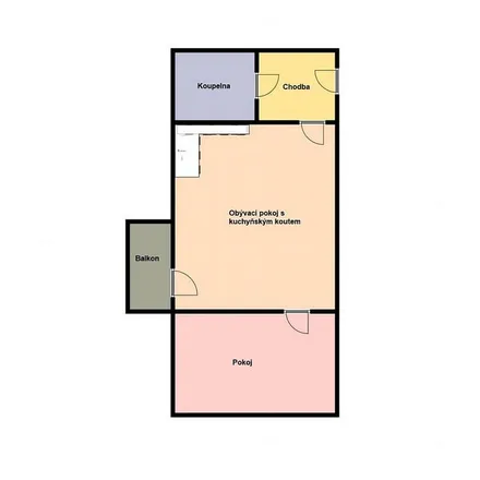 Rent this 1 bed apartment on Žižkova 908 in 252 62 Horoměřice, Czechia