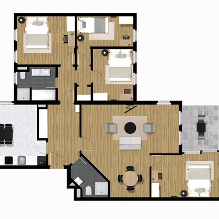 Rent this 1 bed apartment on Klüberstraße 14 in 60325 Frankfurt, Germany