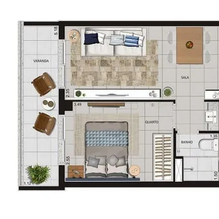 Buy this 2 bed apartment on Açaí Mais Sabor in Rua Ubaldino do Amaral 14, Lapa