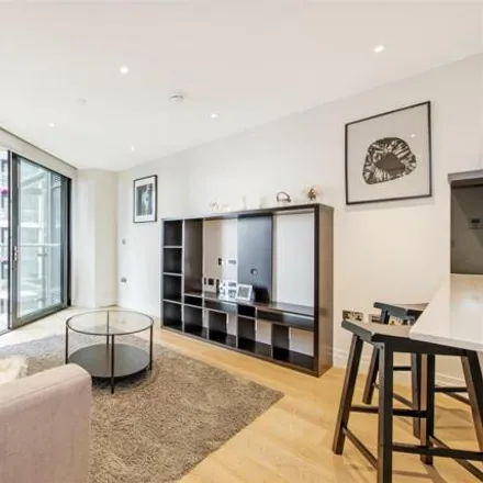 Rent this studio apartment on Cringle Street in Nine Elms, London