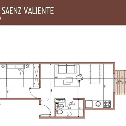 Buy this 1 bed apartment on Anselmo Sáenz Valiente 124 in Liniers, C1408 AAE Buenos Aires
