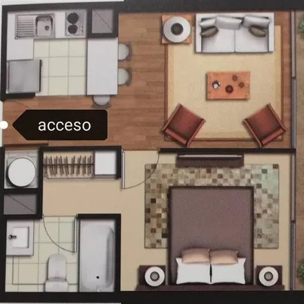Rent this 1 bed apartment on Calle Nueva 120 in 824 0000 Provincia de Santiago, Chile