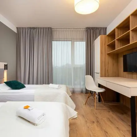 Rent this 1 bed apartment on CITY COMFORT Wolska Kwadrat in Wolska 165, 01-258 Warsaw