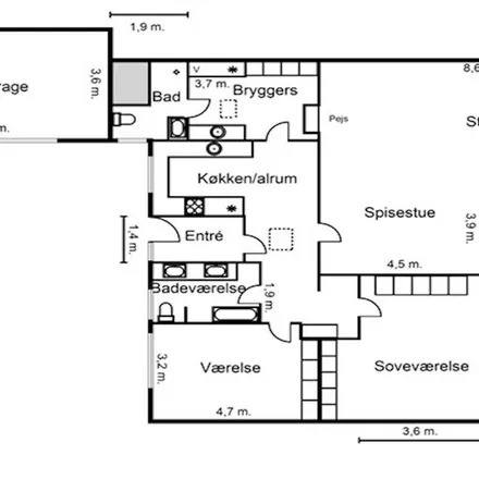 Rent this 3 bed apartment on Holmekrogen 59 in 2830 Virum, Denmark