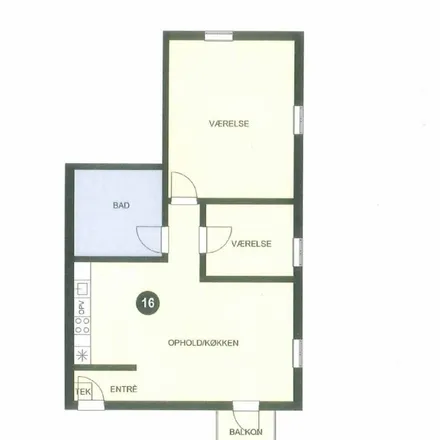 Rent this 3 bed apartment on Københavnsvej 74A in 4760 Vordingborg, Denmark