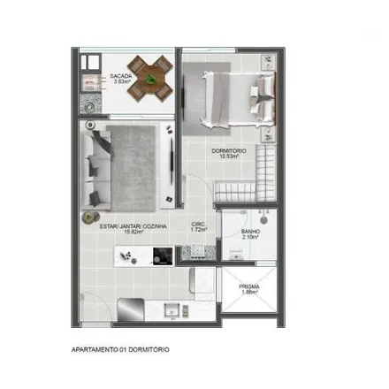 Buy this 1 bed apartment on Avenida Patrício Caldeira de Andrade in Abraão, Florianópolis - SC