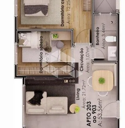Buy this 2 bed apartment on Rua Luiz Morellato in Progresso, Bento Gonçalves - RS