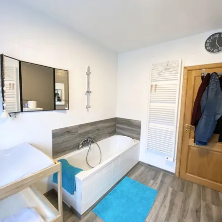 Rent this 3 bed apartment on Rue de la Roche aux Faucons 46 in 4130 Esneux, Belgium