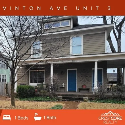 Rent this 1 bed apartment on 1235 Vinton Ave Apt 3 in Memphis, Tennessee