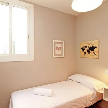 Rent this 4 bed apartment on Escola Palcam in Carrer de Rosalía de Castro, 08001 Barcelona