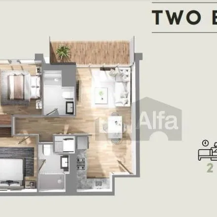 Buy this 2 bed apartment on Avenida Super Avenida Lomas Verdes in Colonia Santa Cruz Acatlán, 53150 Naucalpan de Juárez