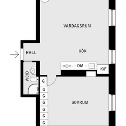 Rent this 2 bed apartment on Gustav II Adolf in Gustav Adolfs Torg, 103 21 Stockholm