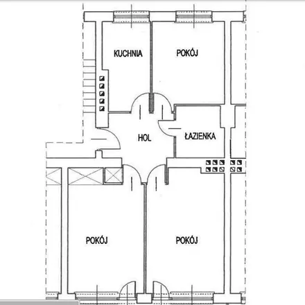 Rent this 3 bed apartment on Jarosława Dąbrowskiego 82D in 02-571 Warsaw, Poland