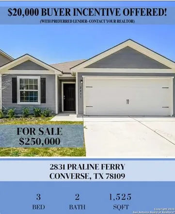 Buy this 3 bed house on Praline Ferry in Bexar County, TX 78262