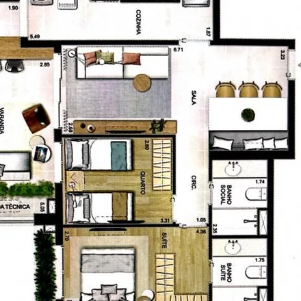 Buy this studio apartment on Ala Belize in Barra da Tijuca, Rio de Janeiro - RJ