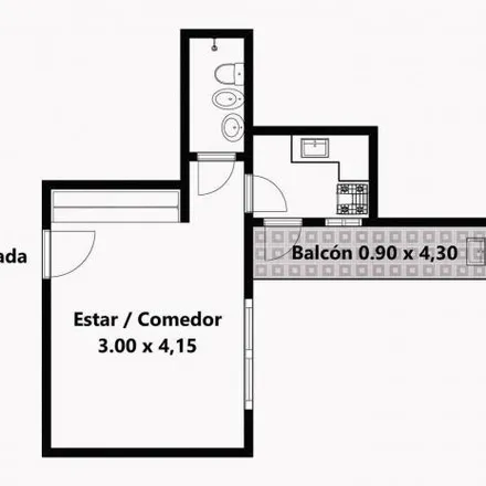 Buy this studio apartment on Laprida 1836 in Recoleta, C1119 ACO Buenos Aires