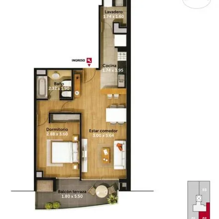 Buy this 1 bed apartment on Avenida Carlos Pellegrini 862 in Rosario Centro, Rosario