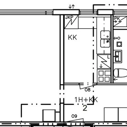 Rent this 1 bed apartment on Kalteentie 3 in 01230 Helsinki, Finland