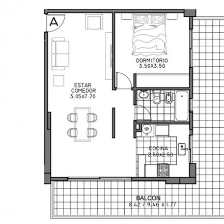 Buy this 1 bed apartment on 404 - Juan Dixon 2732 in Partido de Tres de Febrero, B1674 ATA Sáenz Peña