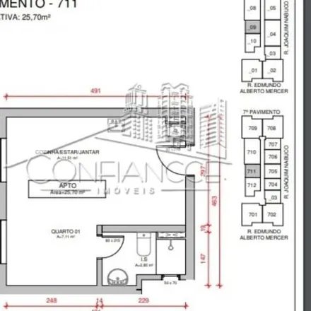 Buy this studio apartment on Hope City Habitat in Rua Edmundo Alberto Mercer 425, Tingui