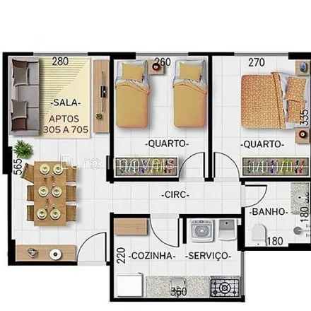 Buy this 2 bed apartment on Rua Christovam Molinari in Santa Catarina, Juiz de Fora - MG