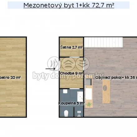 Rent this 1 bed apartment on 95 in 289 11 Dobřichov, Czechia