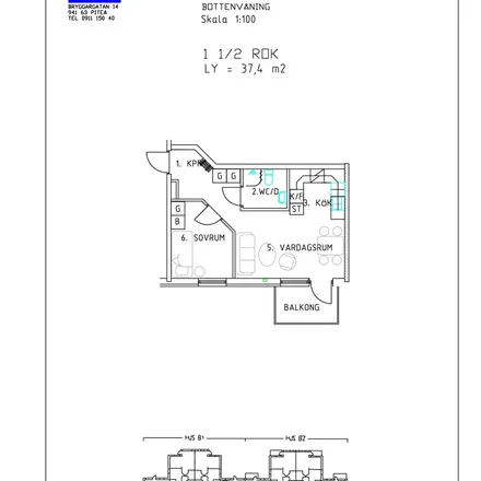Rent this 2 bed apartment on Piteå MC & Motor in Nygatan, 941 33 Piteå