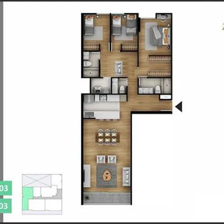 Buy this 2 bed apartment on Boticas y Salud in Mariano Odicio Street, Miraflores