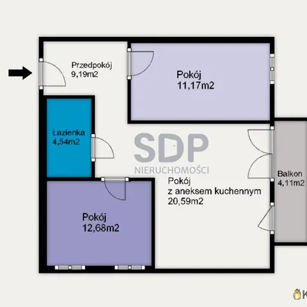 Buy this 3 bed apartment on Nefrytowa 42 in 52-215 Wrocław, Poland