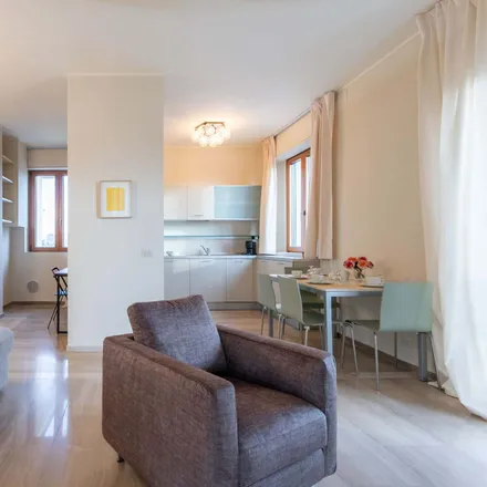 Rent this 1 bed apartment on Largo Quinto Alpini 9 in 20145 Milan MI, Italy