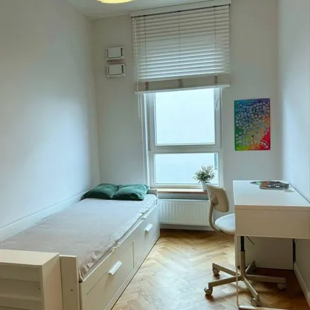 Rent this studio apartment on Rondo Romana Dmowskiego in 00-510 Warsaw, Poland