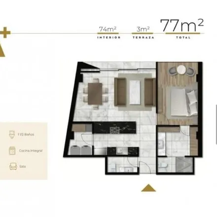 Buy this 1 bed apartment on Masa Madre La boutique del Trigo in Calle Ottawa, Becerra