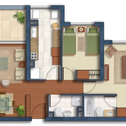 Buy this 2 bed apartment on Colegio Santísima Trinidad in Avenida Andalué, 407 0713 San Pedro de la Paz